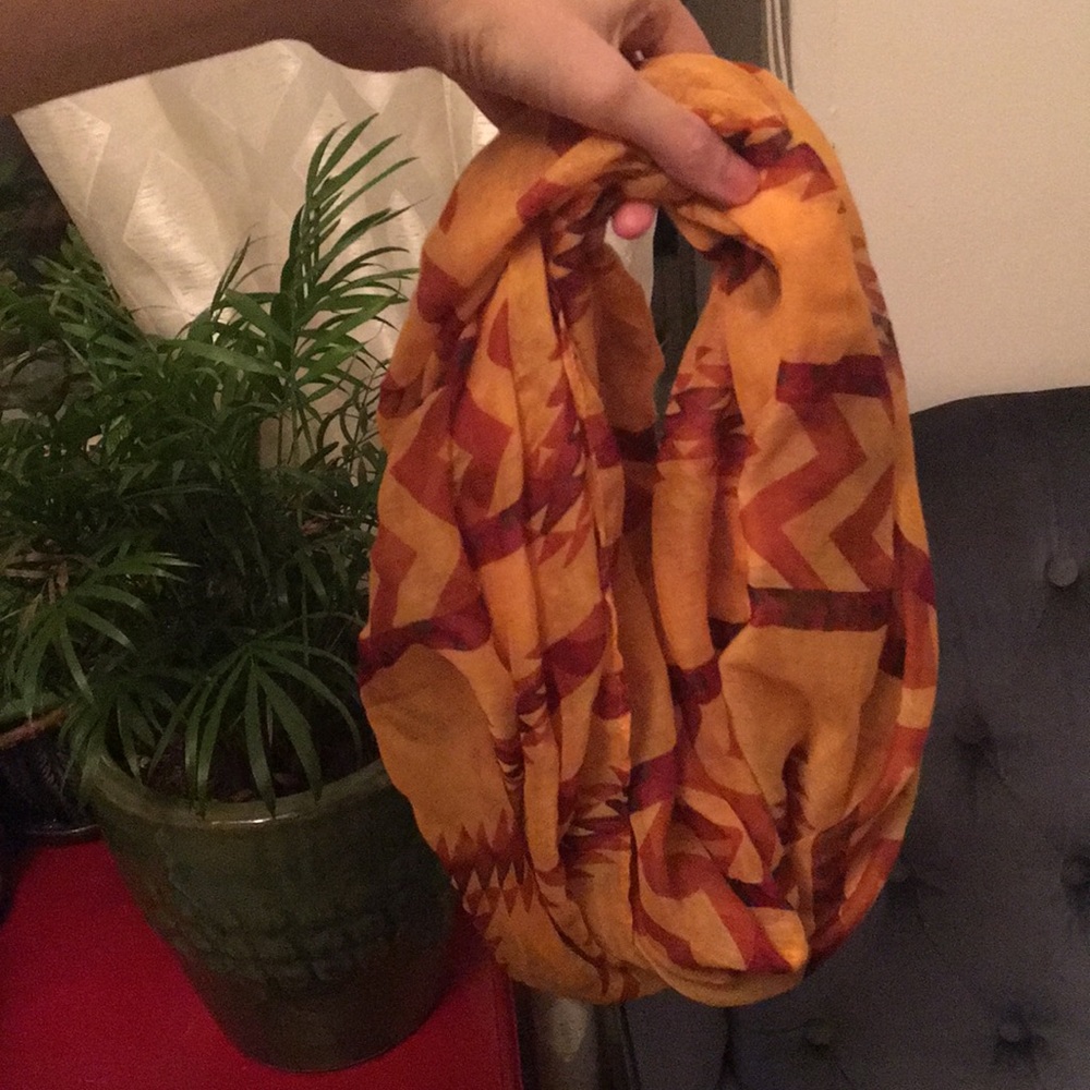 4 for $25 BOHO Yellow & gold Aztec infinity scarf
